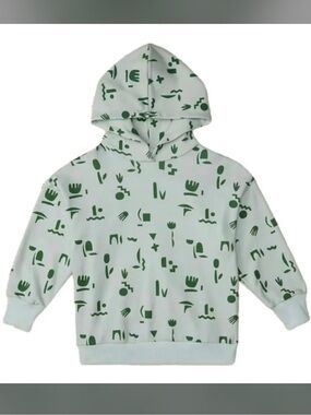 NWT The Sunday Collective Kids Unisex Organic Sunday Hoodie In Mint